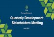 Planning and Development Quarterly Development 