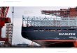 The first of an order for 23 10,000 TEU containerships 