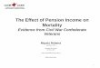 The Effect of Pension Income on Mortality