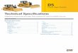 Technical Specifications for D5 Track-Type Tractors 