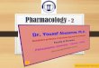Pharmacology-2/ Dr. Y. Abusamra