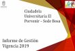 Informe de Gestión Vigencia 2019 - Francisco José de 