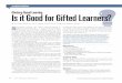 Mastery-Based Learning: Is it Good for Gifted Learners?