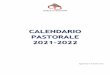 CALENDARIO PASTORALE 2021-2022 - Chiesa di Bologna