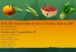 SOS 327: Sustainable Food and Farms, Spring 2011