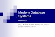 Modern Database Systems - ksi.mff.cuni.cz