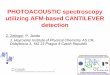 PHOTOACOUSTIC spectroscopy utilizing AFM-based