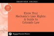 Know Your Mechanic’s Lien Rights: A Guide to Colorado Law