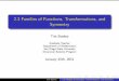 2.3 Families of Functions, Transformations, and Symmetry