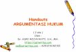Handouts ARGUMENTASI HUKUM - asriwrites.com