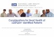 Considerations for Heart Health of LGBTQIA+ Identified 