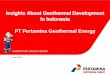 Insights About Geothermal Development In Indonesia PT 