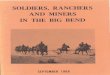 SOLDIERS, RANCHERS AND MINERS