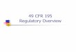49 CFR 195 Regulatory Overview - Oklahoma