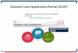 Disaster Loan Application Portal (DLAP)