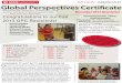 Global Perspectives Certificate - NCSU