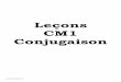 Leçons CM1 Conjugaison