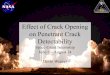 Effect of Crack Opening on Penetrant Crack Detectability