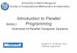Introduction to Parallel Section 1. Programming