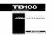 Takeuchi TB108 Excavator Operator Manual