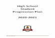 High School Student Progression Plan 2020-2021