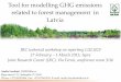 Tool for modelling GHG emissions related to forest 