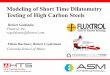 Modeling of Short Time Dilatometry Testing of High Carbon 