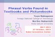 Phrasal Verbs Found in Textbooks and Picturebooks