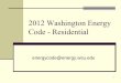 2012 Washington Energy Code - SWW-ICC- International Code 
