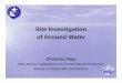 Site Investigation of Ground Water - nj.gov