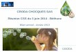 CRODA CHOCQUES SAS Réunion CSS du 3 juin 2014 - Béthune