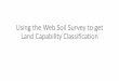 Using the Web Soil Survey to get Land Capability 