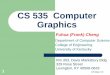 CS 535 Intermediate Computer Graphics