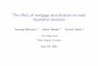 The effect of mortgage securitization on asset liquidation 