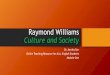 Raymond Williams Culture and Society