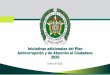 Iniciativas adicionales del Plan Anticorrupción y de 