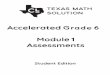 Accelerated Grade 6 Module 1 Assessments