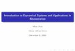 Introduction to Dynamical Systems and Applications in 