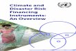 Climate and Disaster Risk Financing Instruments: An Overview