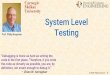 18-642 System Level Testing - Carnegie Mellon University