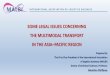 SOME LEGAL ISSUES CONCERNING THE MULTIMODAL …