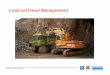 Load and Haul Management