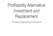 Profitability Alternative Investment and Replacement