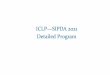 ICLP—SIPDA ^ ] Detailed Program