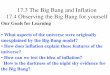 17.3 The Big Bang and Inflation - York University