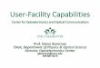 User-Facility Capabilities