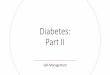 Diabetes: Part II - Mi-CCSI