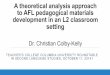 A theoretical analysis approach to AFL pedagogical 