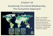Chapter 10 Sustaining Terrestrial Biodiversity: The