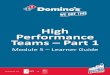 High Performance Teams Part 1
